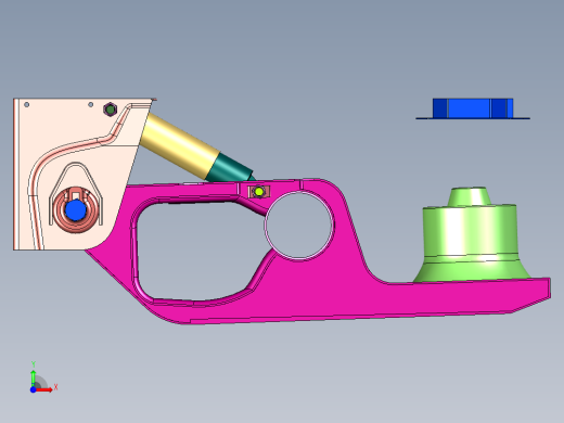 低平板半挂车悬挂系统前视缩略图
