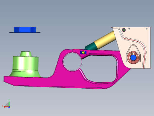 低平板半挂车悬挂系统后视缩略图