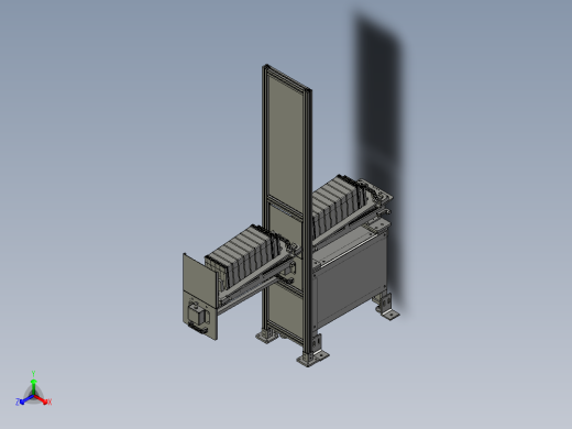 步进式下料台架