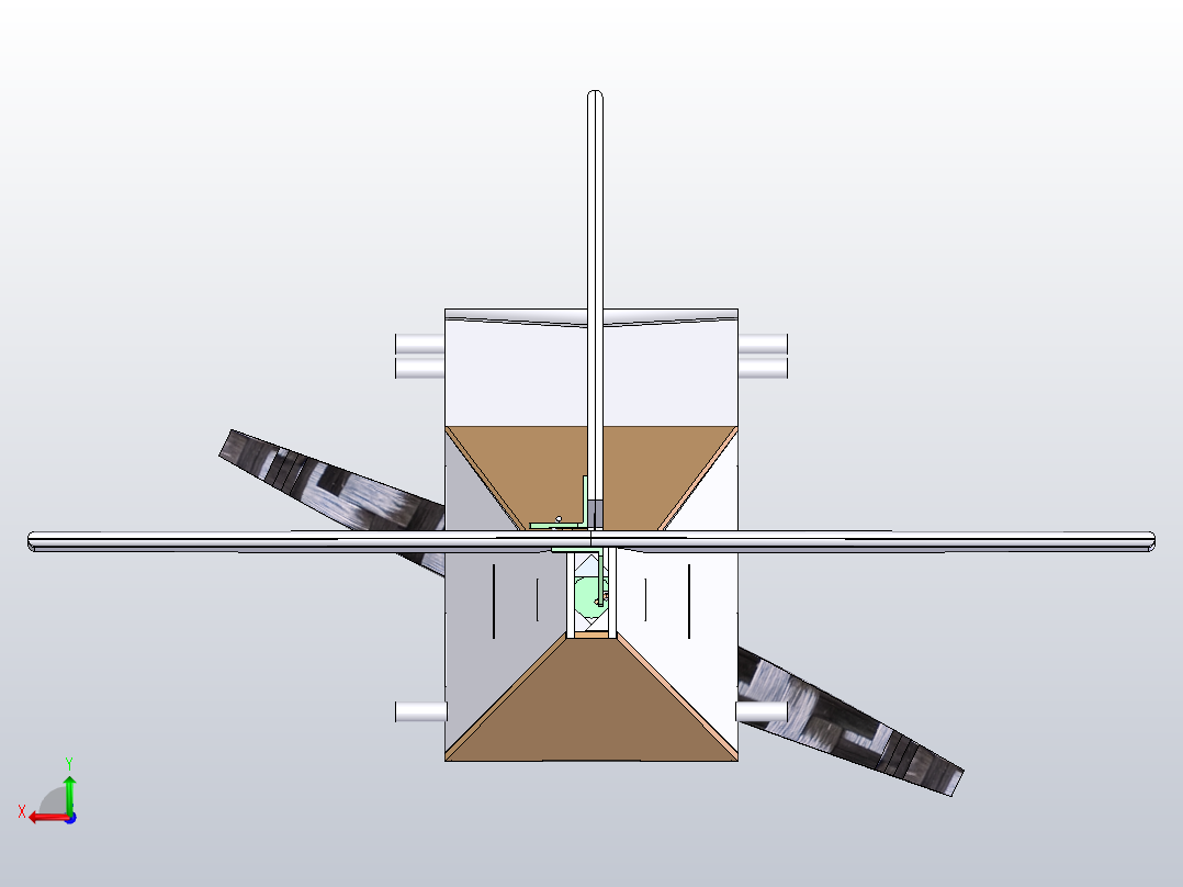 WF77型双层机翼飞机航模结构3D图纸 附平面工程图后视图