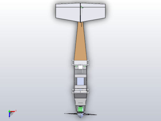 WF77型双层机翼飞机航模结构3D图纸 附平面工程图俯视缩略图