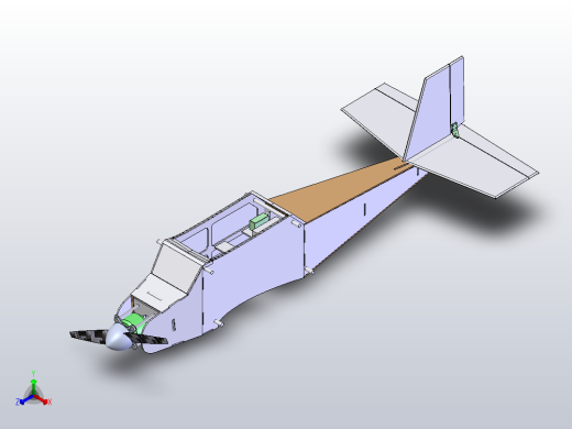 WF77型双层机翼飞机航模结构3D图纸 附平面工程图正等轴测缩略图