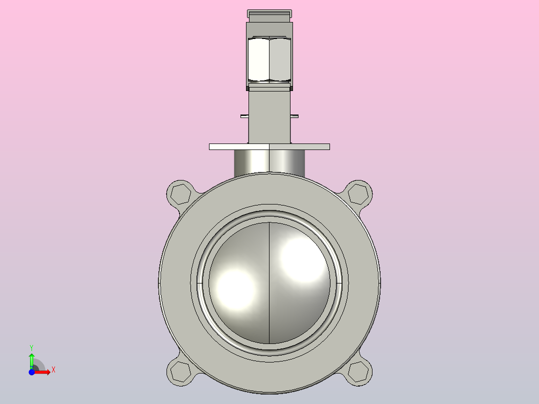 IQP-01手动卡式球阀[IQP-01-2.5s]前视图