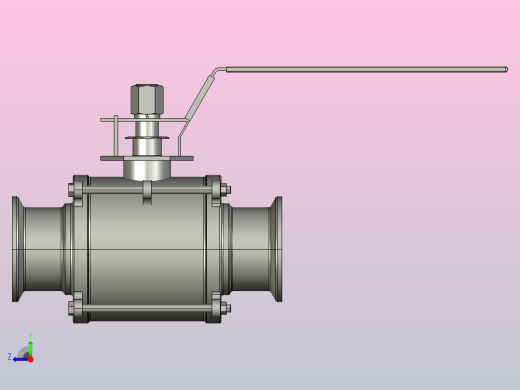 IQP-01手动卡式球阀[IQP-01-2.5s]右视缩略图