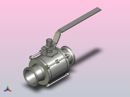 IQP-01手动卡式球阀[IQP-01-2.5s]正等轴测缩略图