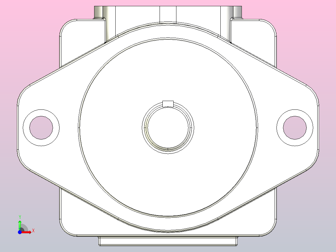 PV2R2法兰安装型油泵[PV2R2-26-F-RBL]前视图