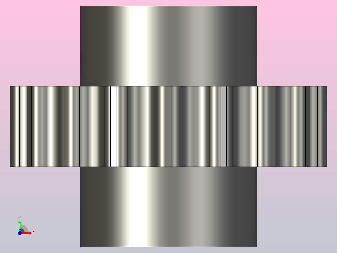 活接Ф50（PVC）前视图