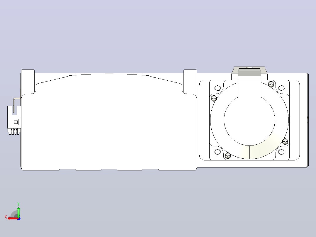 日规模组半封闭丝杆TPA-HNR-175D-2510C-L250-ML-Y-P75-N3后视图