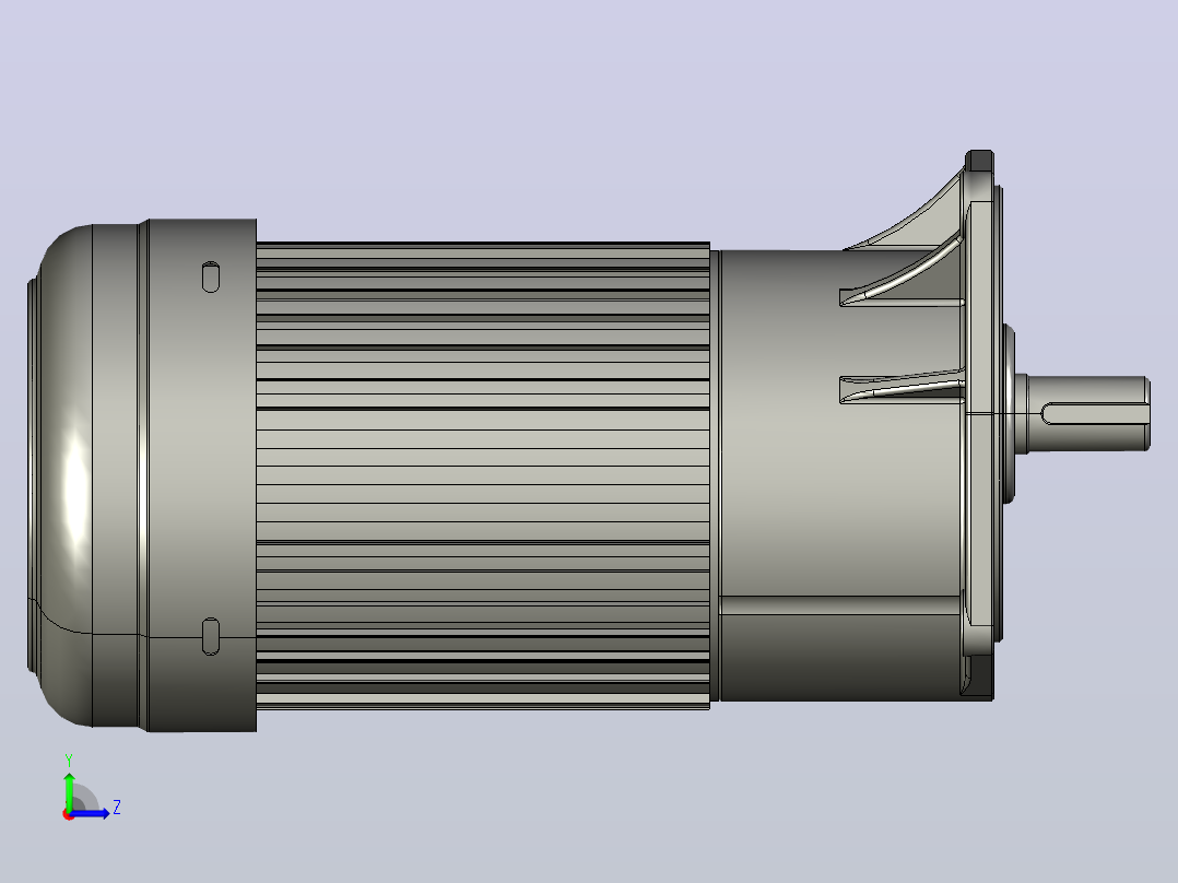 小型常规单相三维1.5KW3#LS单相左视图