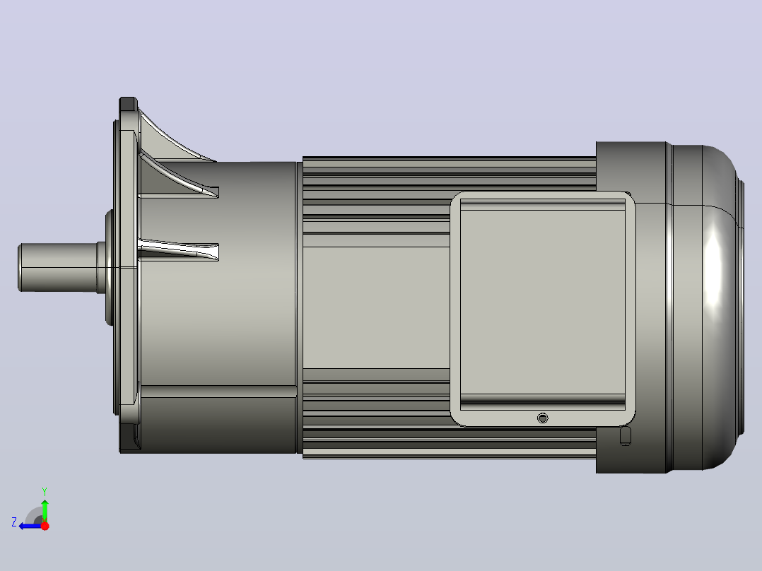 小型常规单相三维1.5KW3#LS单相右视图