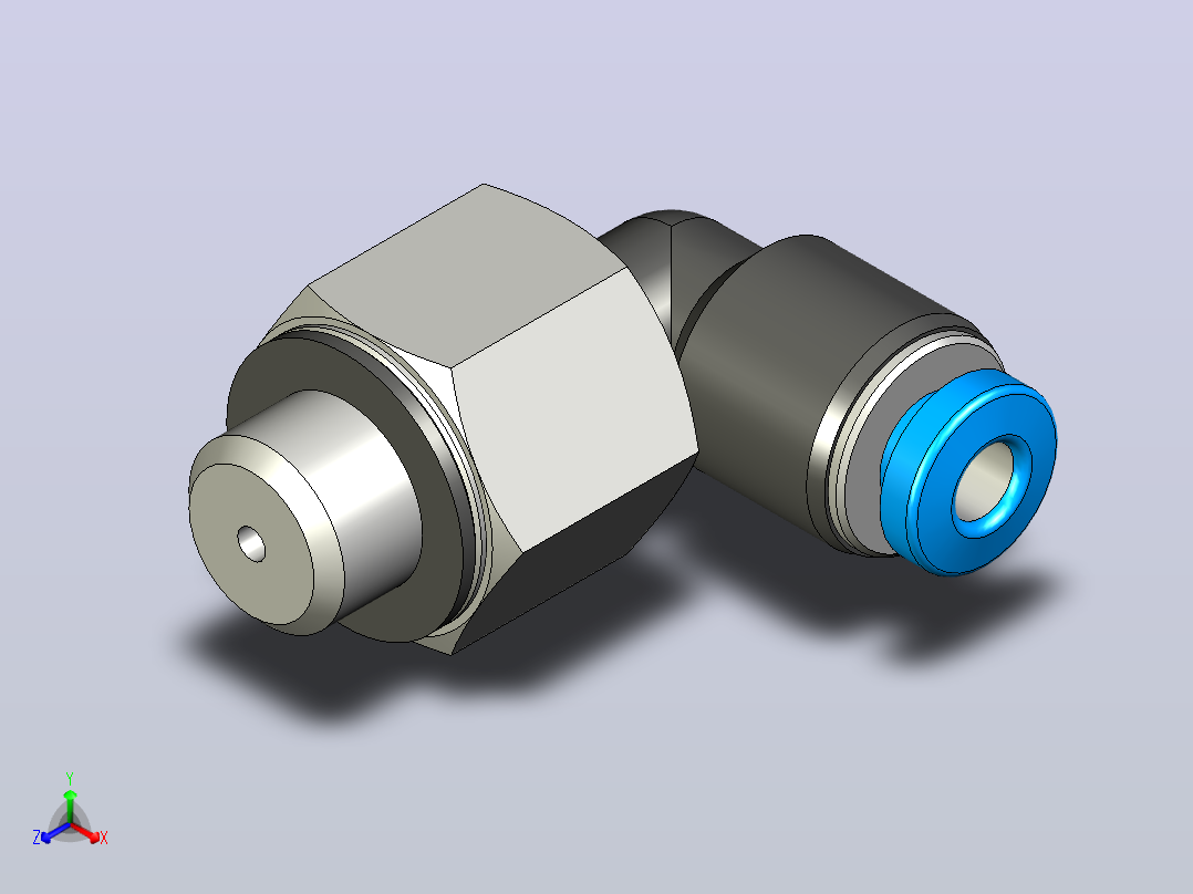 快插接头QSML-M5-2主视图