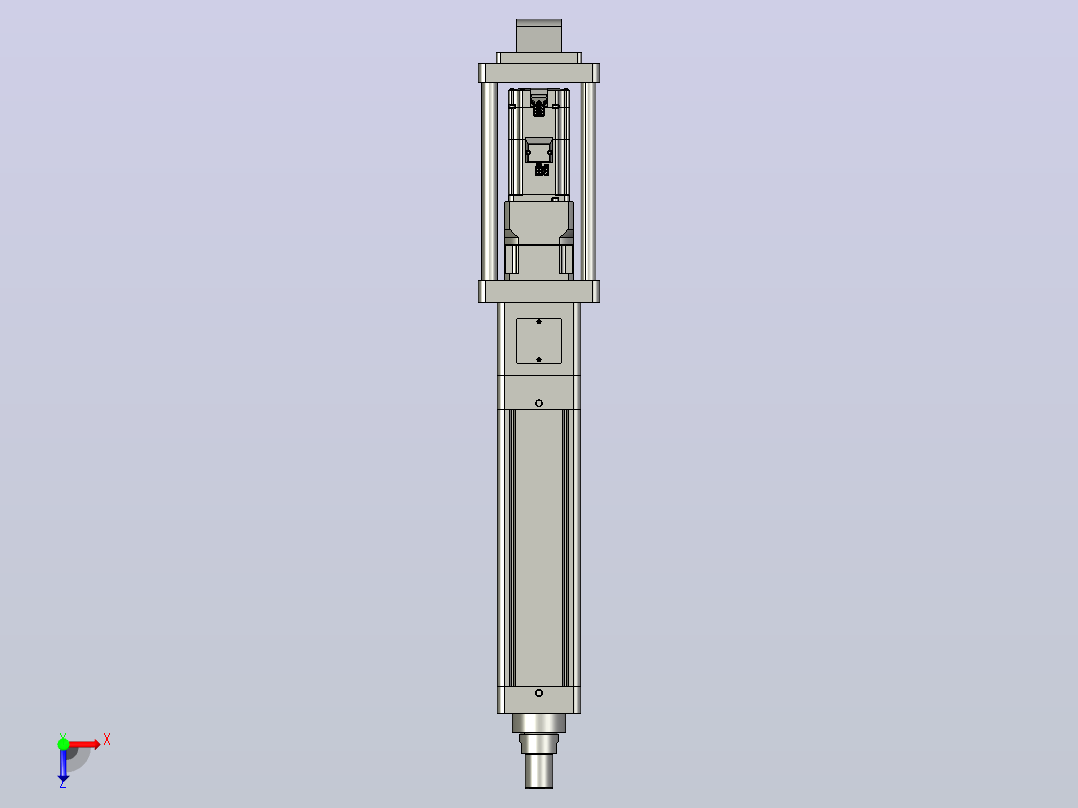 轻载电动缸TPA-ESR100-3210C-L200-M-CA-W-P75-JX-C3俯视图