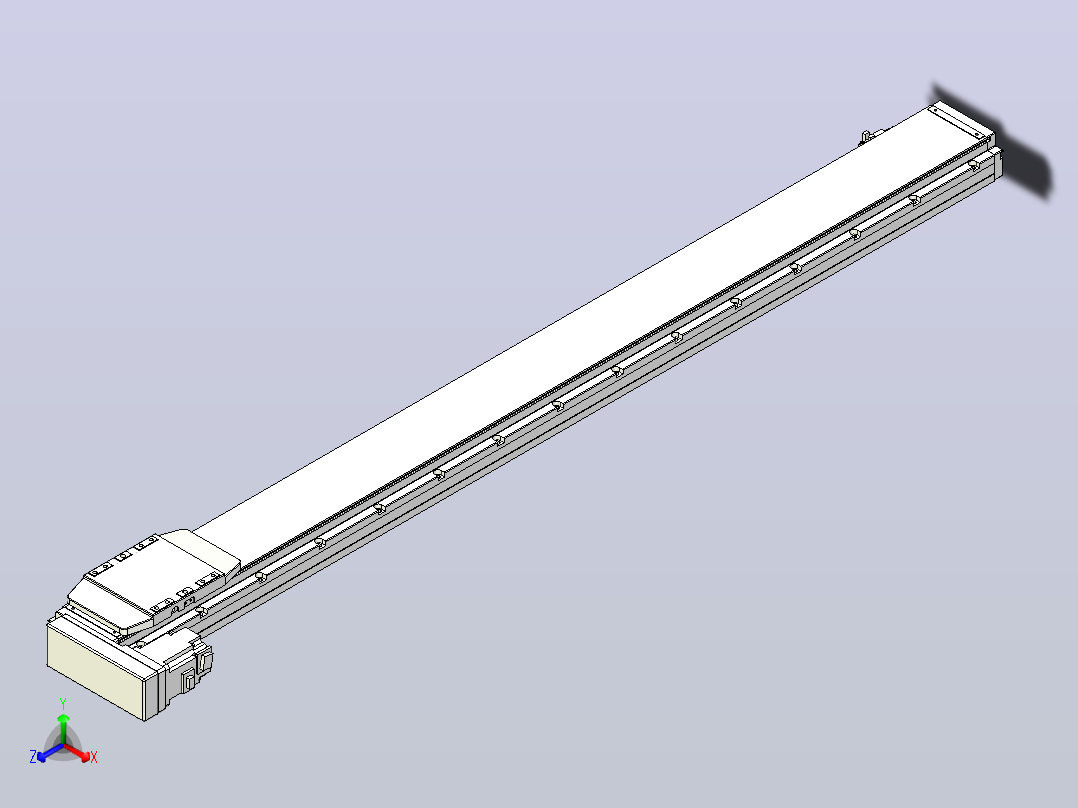 滚珠丝杠直线轴内置导轨TPA-GCR-120-1610C-L1250-ML-M40-N3主视图