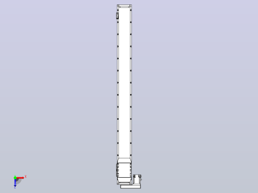 滚珠丝杠直线轴内置导轨TPA-GCR-120-1610C-L1250-ML-M40-N3俯视缩略图
