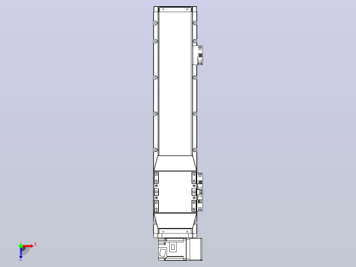机器人皮带驱动直线轴TPA-GCB-120-P70-L350-RU-M20-N3俯视缩略图