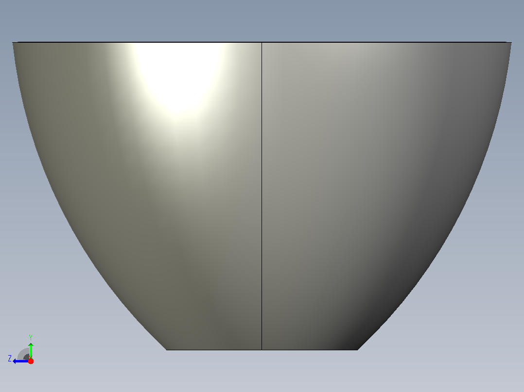 鱼鳞形盆右视图