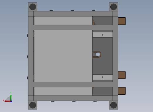 A02-10吨四柱三板油压机后视缩略图