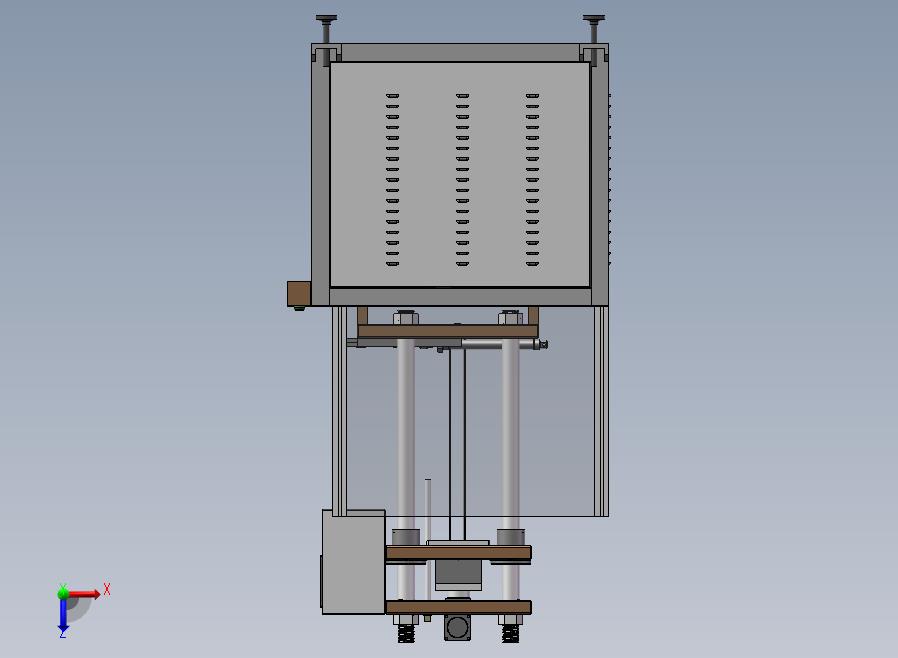 A02-10吨四柱三板油压机俯视图