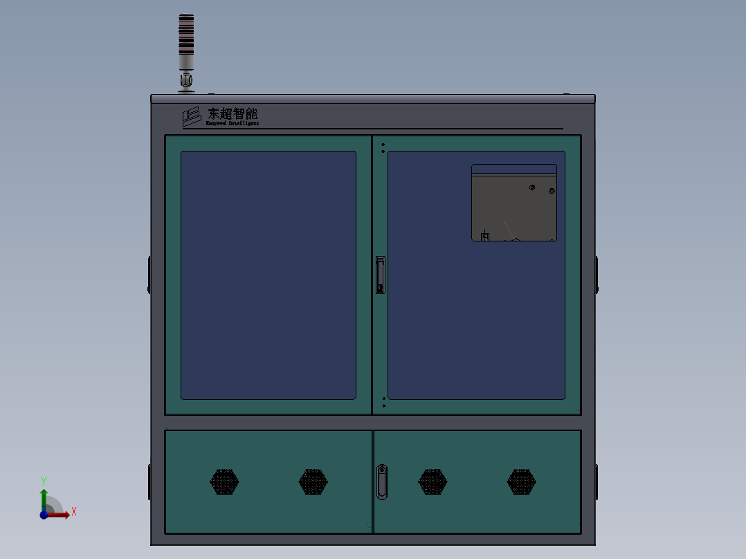 ACF分条机（含工程图）SW18可编辑前视图