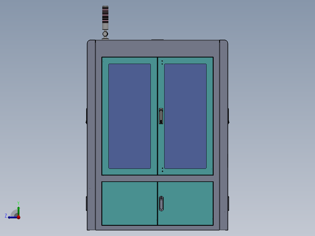 ACF分条机（含工程图）SW18可编辑右视图