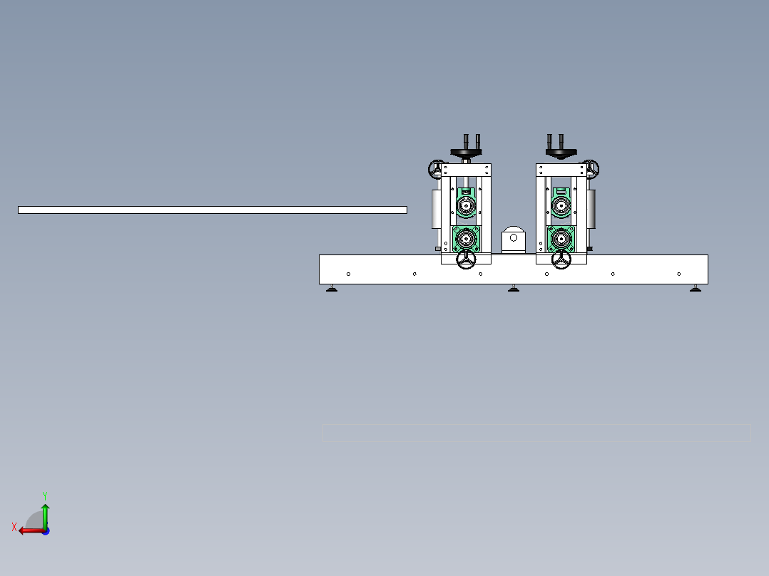 型钢校正机矫直机（含工程图 ）sw16可编辑后视图
