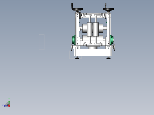 型钢校正机矫直机（含工程图 ）sw16可编辑右视缩略图