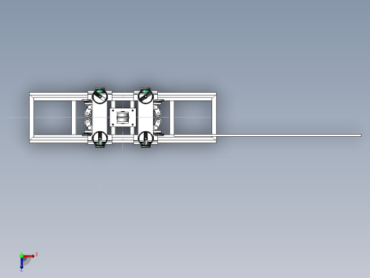 型钢校正机矫直机（含工程图 ）sw16可编辑俯视缩略图