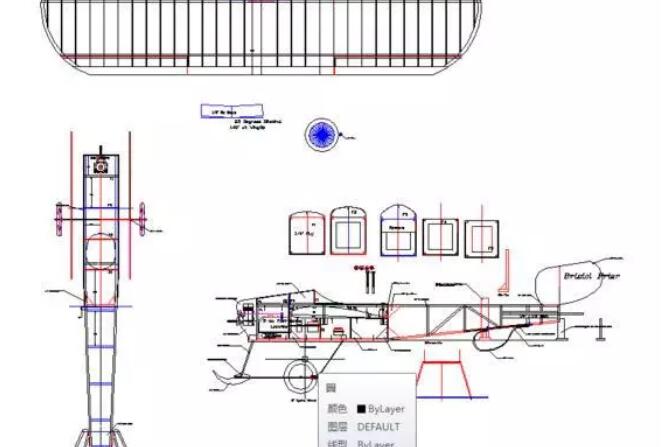 352套CAD航模平面图纸