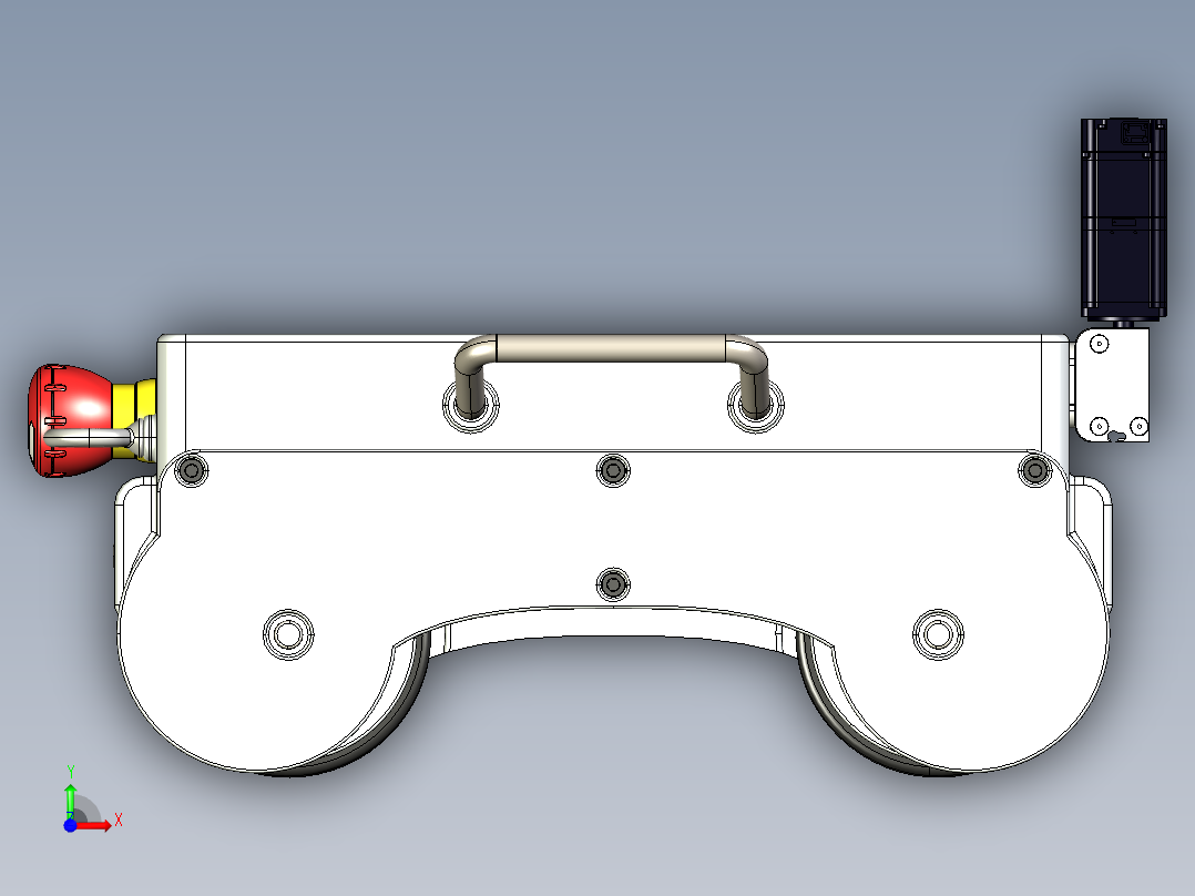 焊接机器结构3D图纸 STEP格式前视图