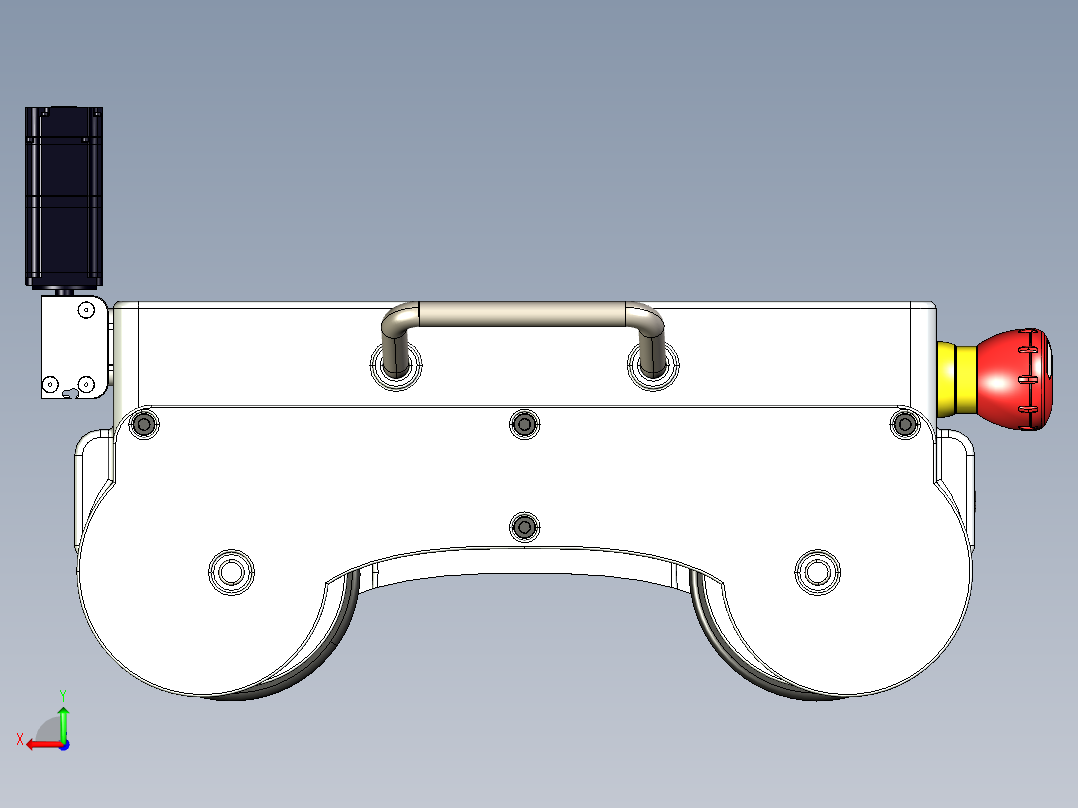 焊接机器结构3D图纸 STEP格式后视图