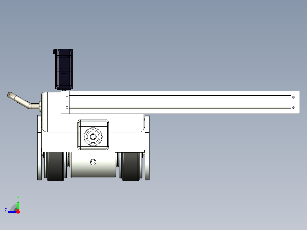焊接机器结构3D图纸 STEP格式右视图