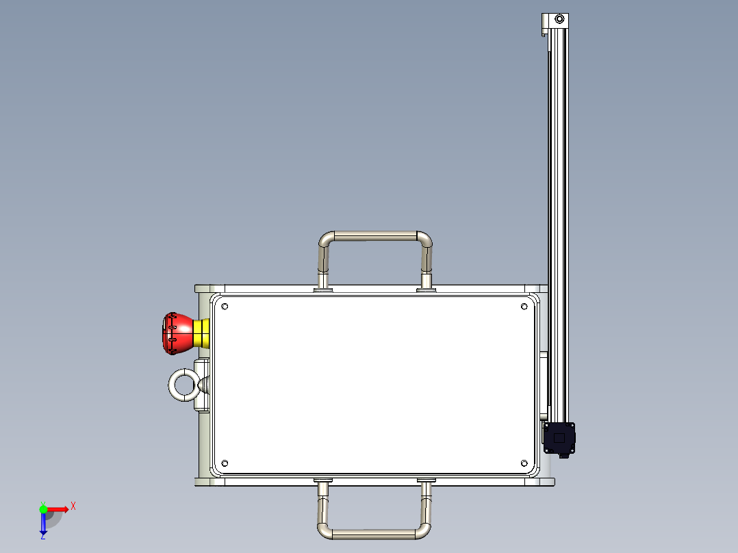 焊接机器结构3D图纸 STEP格式俯视图