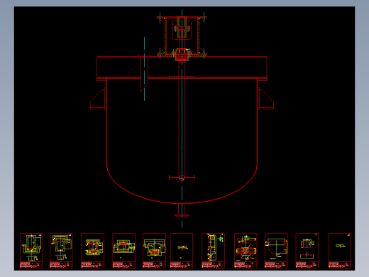 分散机(搅拌机)全套制作图