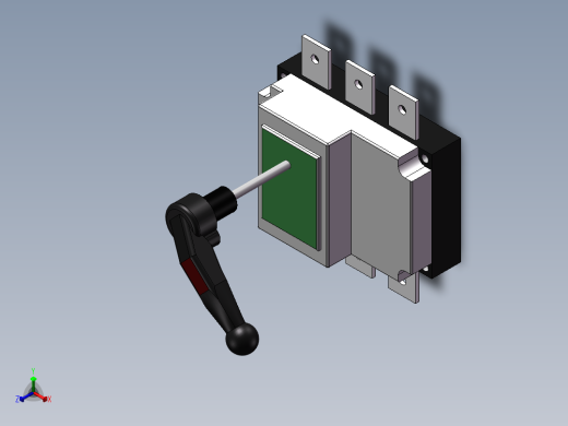 630A刀闸正等轴测缩略图