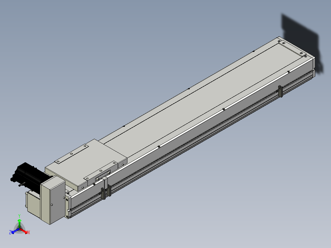 Toyo东佑达直线模组-ECB17-800-RU主视图