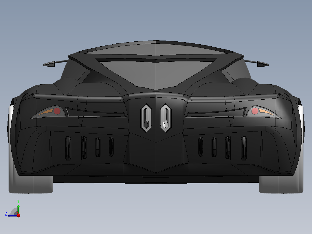 运动版跑车右视图