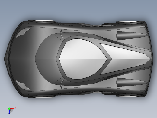运动版跑车俯视缩略图