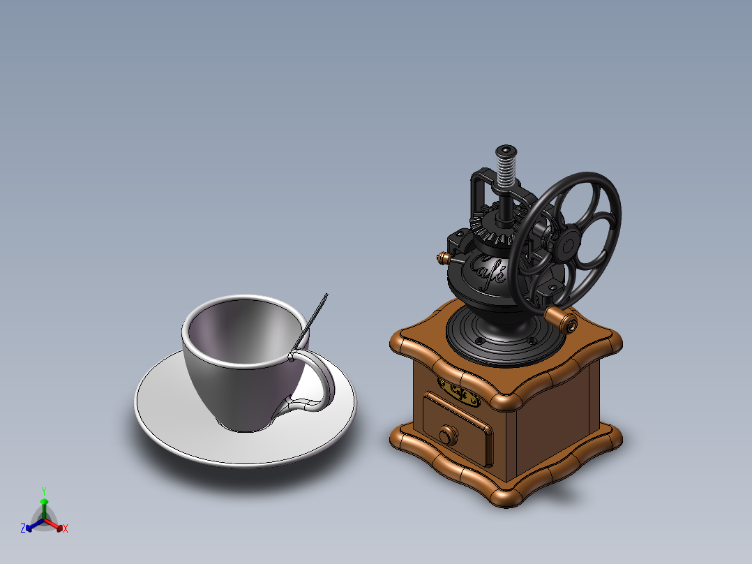 咖啡研磨机模型