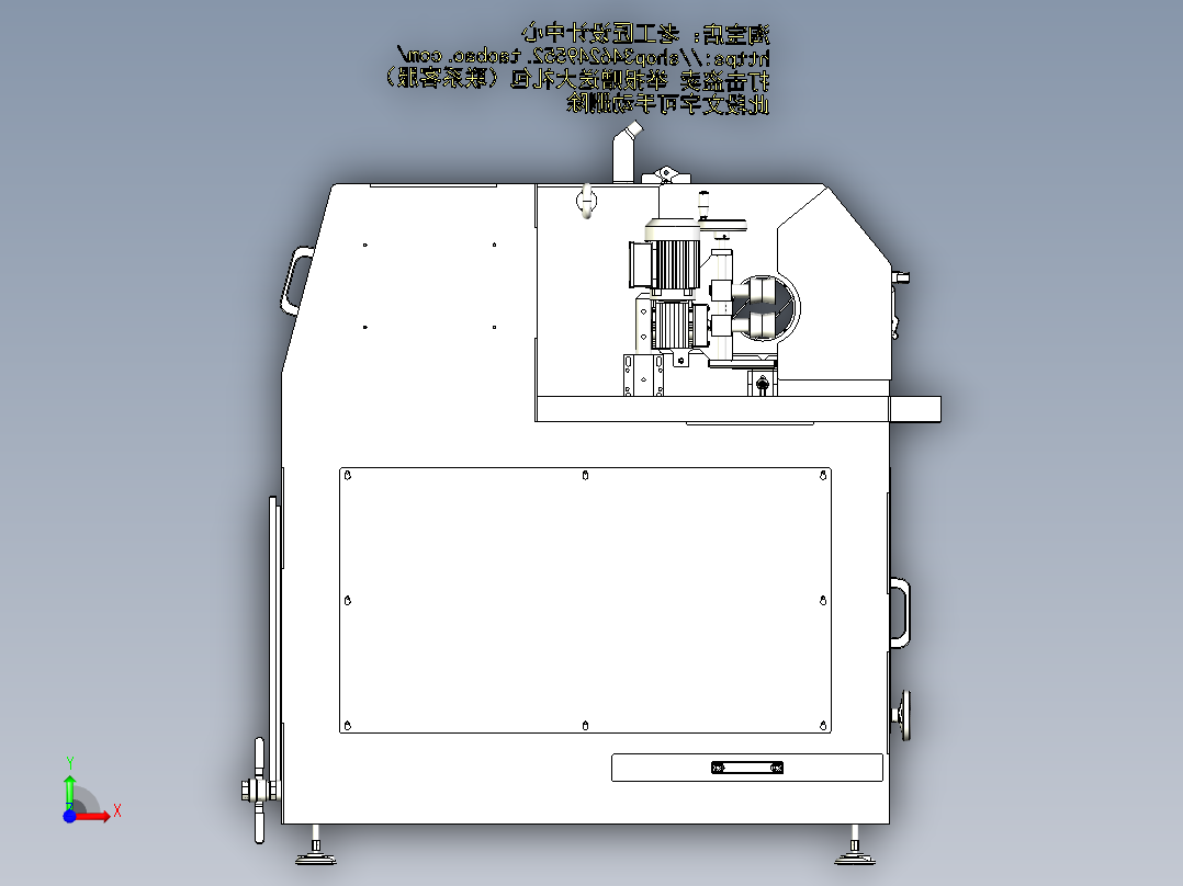 B1_MLW100湿式圆管抛光机前视图