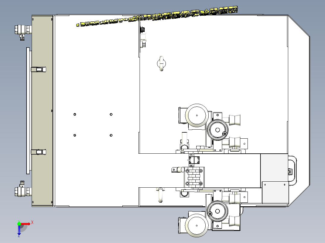 B1_MLW100湿式圆管抛光机俯视图