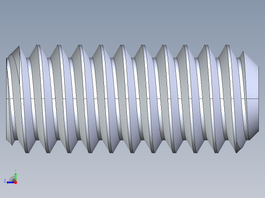 UNC 平头紧定螺钉-UNC SET SCREW 8-32 x0.375.STEP右视缩略图