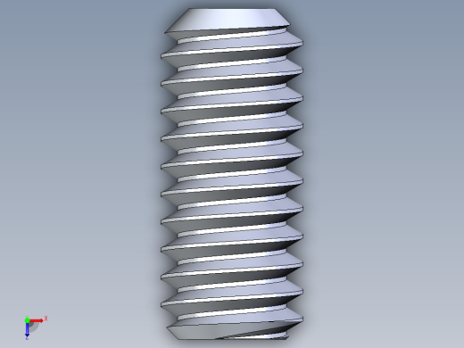 UNC 平头紧定螺钉-UNC SET SCREW 8-32 x0.375.STEP俯视缩略图