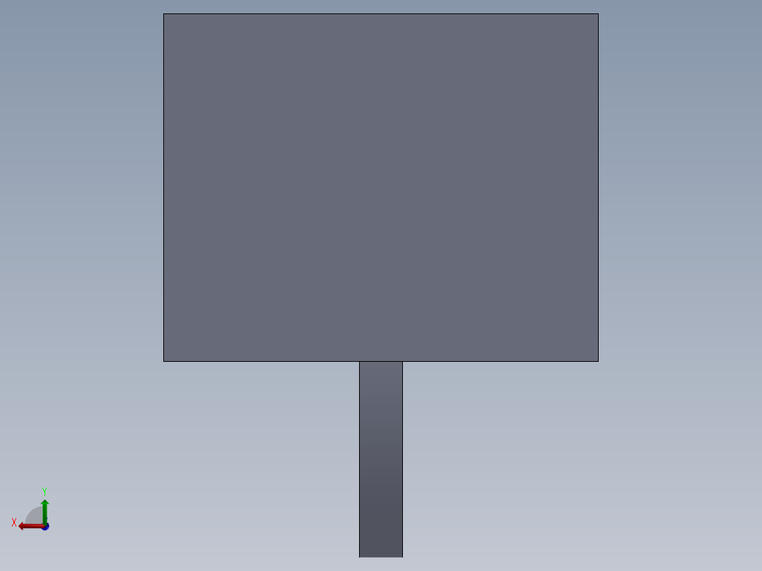 SW建模练习题-practice 54后视图