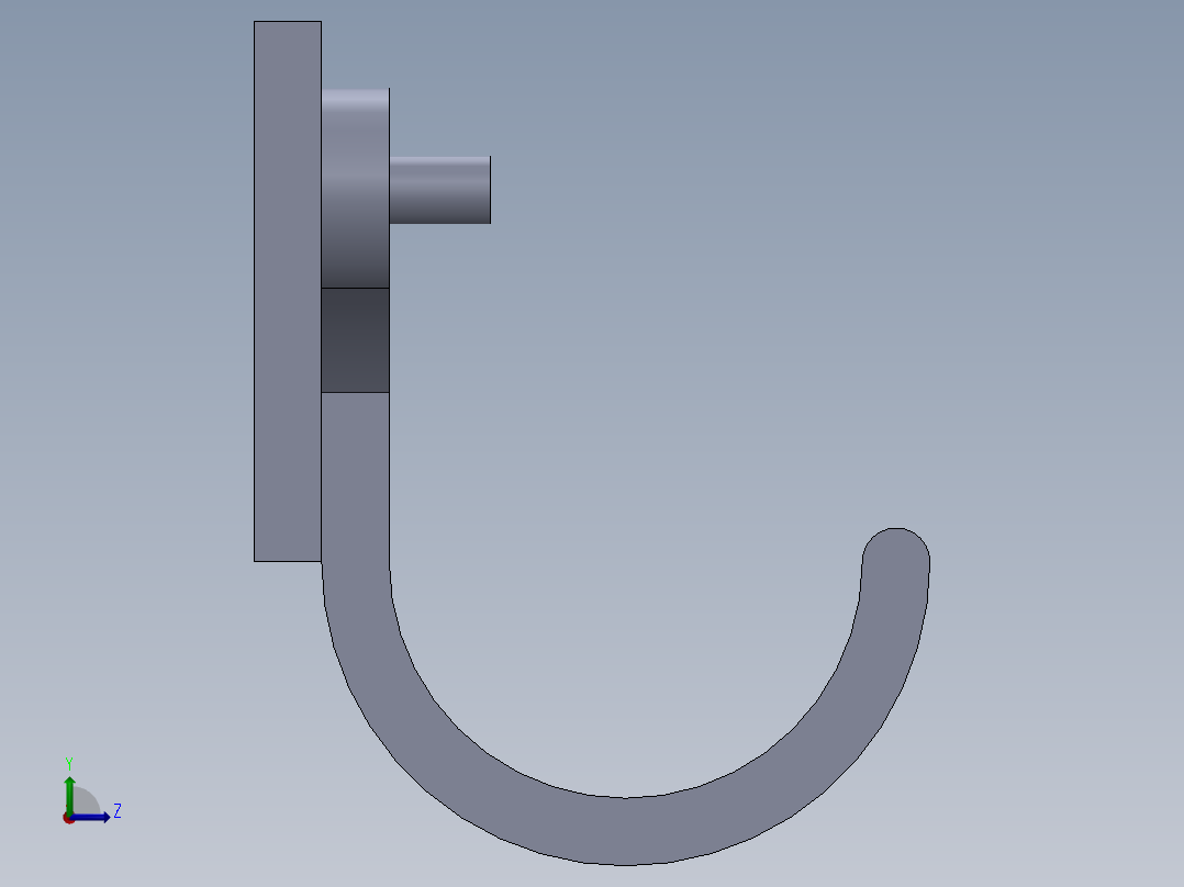 SW建模练习题-practice 54左视图