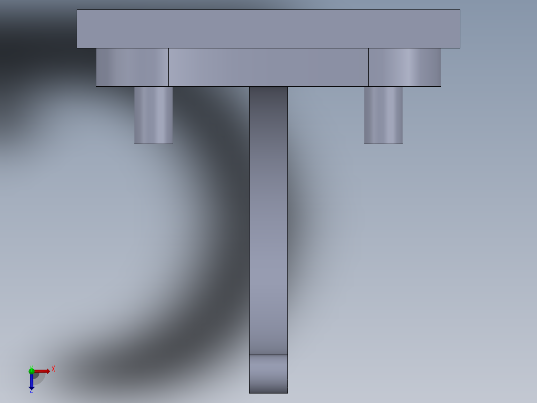 SW建模练习题-practice 54俯视图