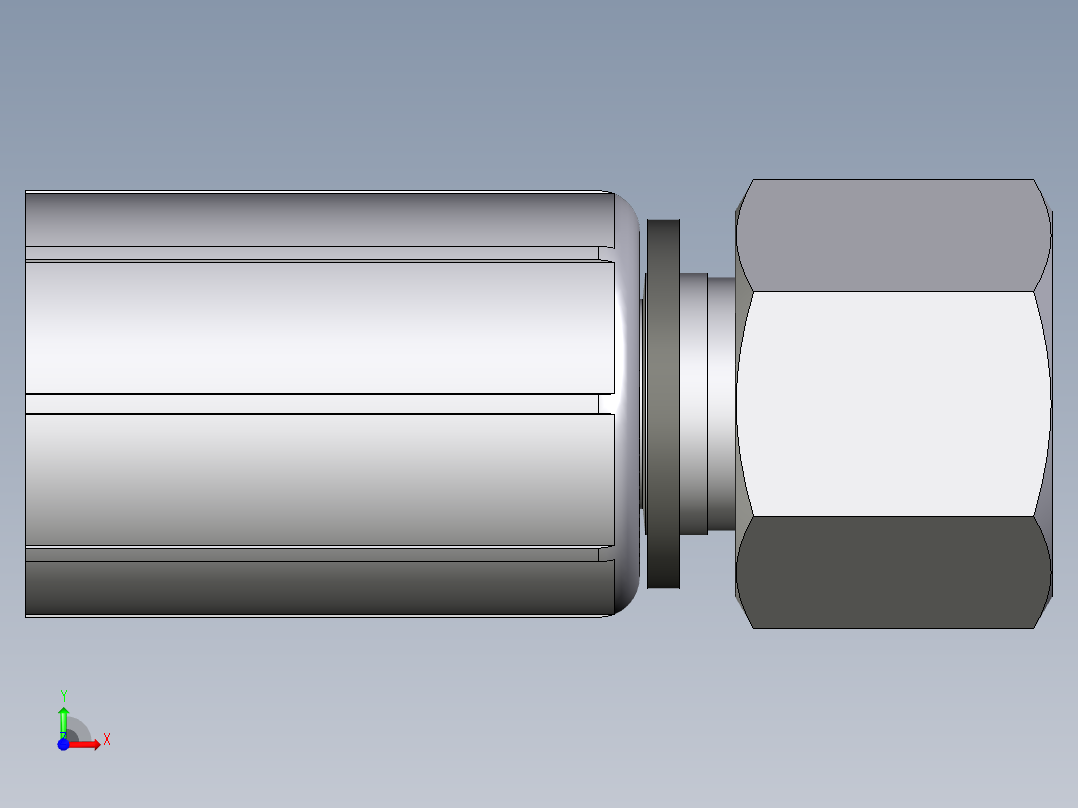 CA70系列-24°轻型直头前视图