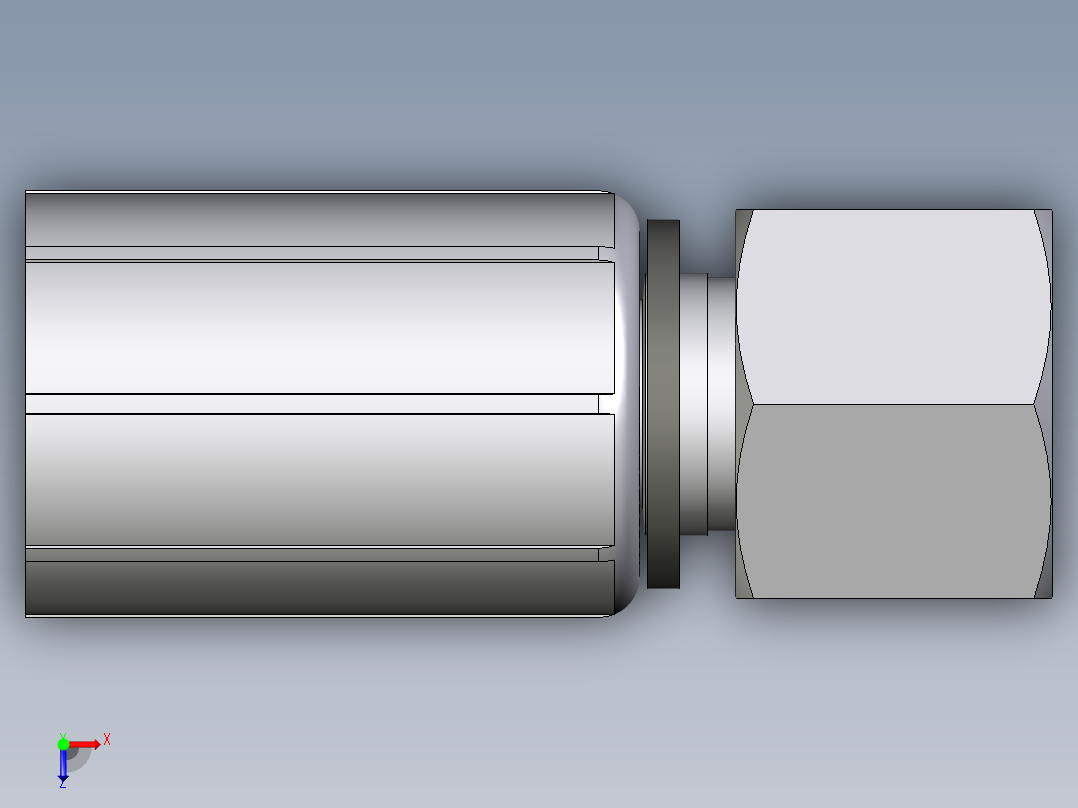 CA70系列-24°轻型直头俯视图