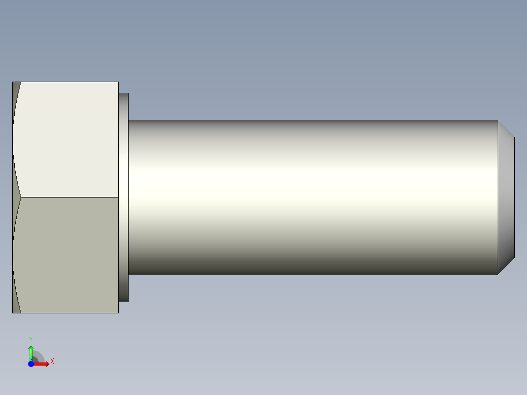 螺栓-Screw-M4-10-6-3-6-25-Yes.stp前视图