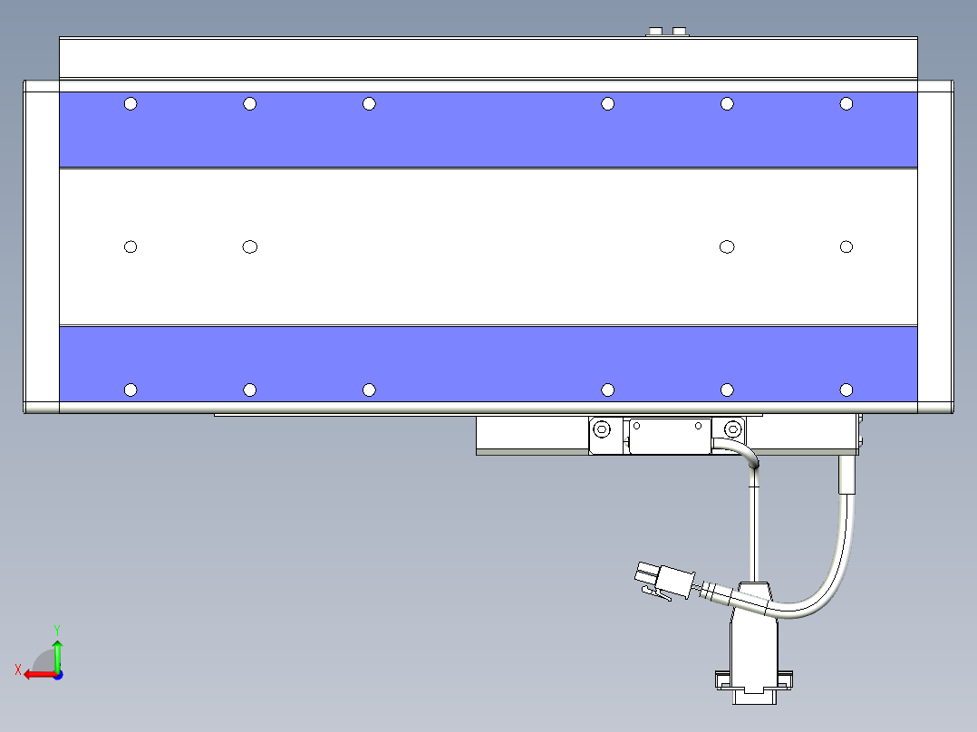 威洛博VL系列直线电机模组-VL14S2-S150后视图