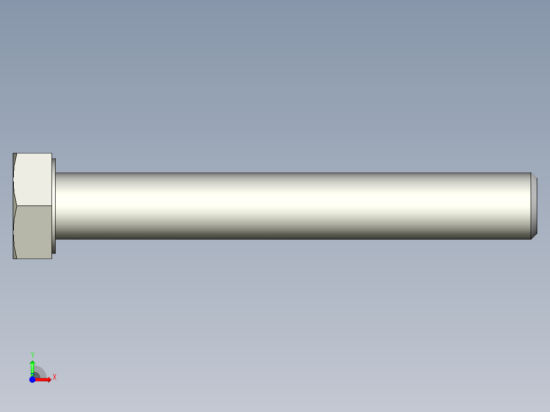 螺钉-DIN_931-M14x2x100_22.stp前视图